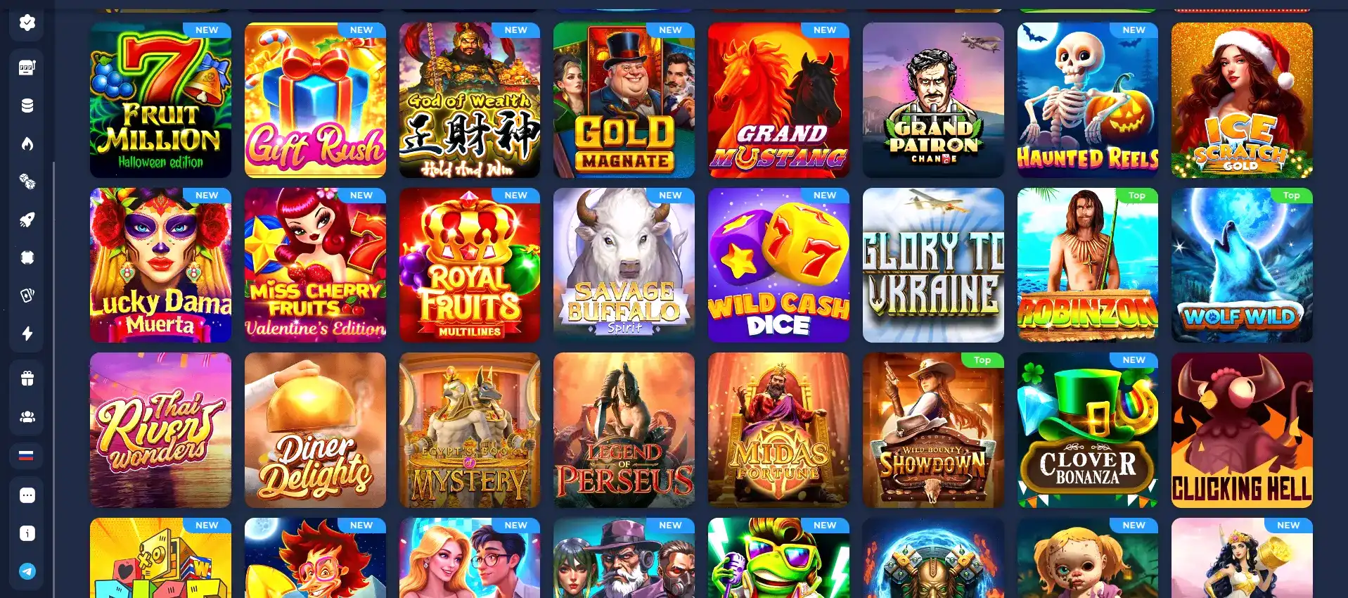 1go casino игровой зал с яркими слотами